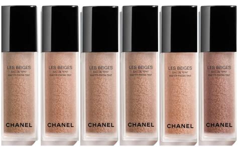 chanel les beiges water-fresh tint shades